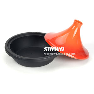 2 L Dia. Marmite à tajine 27 cm Marmite à tajine marocaine 2L avec base <span class=keywords><strong>en</strong></span> <span class=keywords><strong>fonte</strong></span> émaillée et couvercle conique - Product Image 5