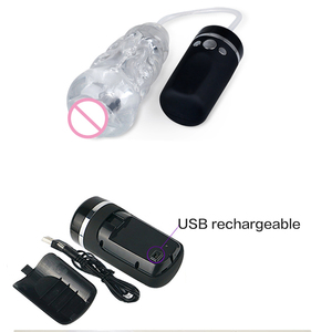 Kostenlose individuelle Schachtel  Männer starkes sauggerät elektrischer masturbator für männer blowjob masturbationsbecher oral für erwachsene vibrierende Muschi - Product Image 5