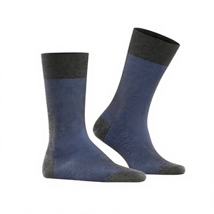 FONILBEST SPORTS WEARS Women's Blue Crew <b>Socks</b> Striped Quick Dry Breathable Knitted Eco-Friendly Anti-Slip Thin <b>Polyester</b> Cuff - Product Image 1