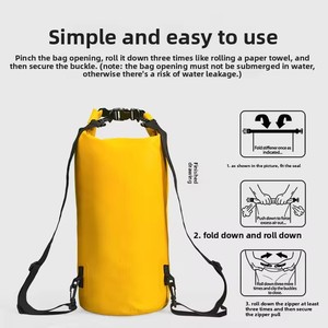 Açık su geçirmez kova çanta plaj yüzme dalış spor depolama sırt çantası için ön yürüyüş bisiklet Rafting nehir Trekking - Product Image 2