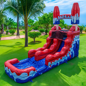 Nouveau toboggan aquatique gonflable en PVC commercial, toboggan aquatique gonflable géant pour enfants et adultes, <span class=keywords><strong>location</strong></span> de fête en plein air, ventes à bas prix - Product Image 5