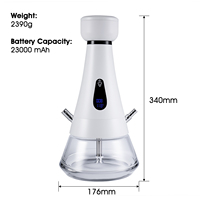 Chicha électrique rechargeable nouvelle conception 2026, charbon gratuit, chicha électrique portable blanche avec étui de transport en EVA, kit d'emballage
