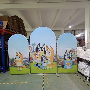 Funda para Fondo de Arco de Frozen con Tema de Personajes Personalizados para Decoración de Fiestas, Cubierta Chiara de Tela de Poliéster 260 - Product Image 3