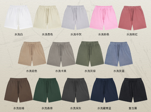 Shorts sportivi in cotone Terry francese con ricamo personalizzato 100% cotone Casual da uomo Sport corto Vintage corto corto - Product Image 6