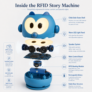 Juguete Educativo con Reproductor <span class=keywords><strong>de</strong></span> Audio <span class=keywords><strong>de</strong></span> Cuentos para Niños, Máquina <span class=keywords><strong>de</strong></span> Cuentos RFID OEM - Product Image 5