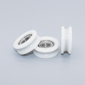 Roulements 608ZZ fournis par le fabricant, rouleaux en forme de U revêtus de plastique et de caoutchouc, rails de guidage, poulies, roues de guidage - Product Image 1