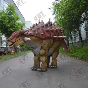 Trung Quốc nhà máy thực tế hai người đi bộ Stegosaurus animatronic khủng long trang phục