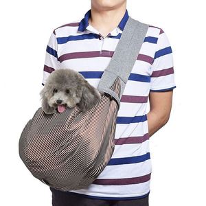 Sac de transport réversible mains libres pour petits chiens, chats et animaux de compagnie avec poche, certifié BSCI, idéal pour les voyages en extérieur - Product Image 4
