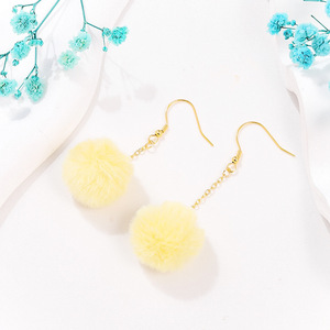 Pompon en fausse fourrure de lapin 20 mm, accessoires de bijoux DIY pour boucles d'oreilles, colliers, fournitures artisanales - Product Image 3
