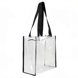 Bolsa de Mano de PVC de Color Sólido, Impermeable, a la Moda, con Parte Superior Abierta, para Compras, para Todas las Temporadas, con Logotipo Personalizado para Mujer, Promocional, Reciclable, con Protección UV - Product Image 2