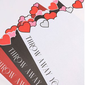 Tình yêu trái tim hoa hồng bó hoa bao bì giấy kraft Hoa Tiếng anh mô hình trái tim Ngày Valentine Hoa bó hoa giấy gói - Product Image 3