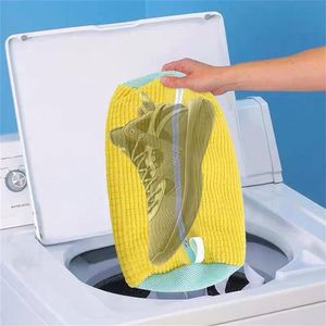 Reusable Polyester Shoe Washing Machine <b>Bag</b>, Deep Clean Sneaker <b>Laundry</b> <b>Bag</b> with Zipper Closure for Home Use - Product Image 4