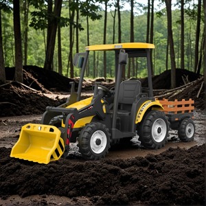Nuovo Trattore Elettrico per Bambini 12V <span class=keywords><strong>con</strong></span> Indicatore di Carica e Sospensioni per Bambini dai 2 ai 7 Anni - Product Image 4