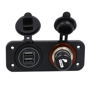 12V 24V với LED 4.2A kép USB điện thoại di động Charger Power Adapter xe Truck ATV xì gà nhẹ hơn ổ cắm Kit - Product Image 4