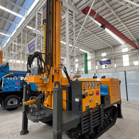 Foreuse mobile de puits de 200 m, alimentée au diesel, pour forage profond