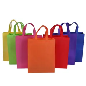 Wholesale custom logo reusable non woven tote for shopping bag fabric used for eco bags