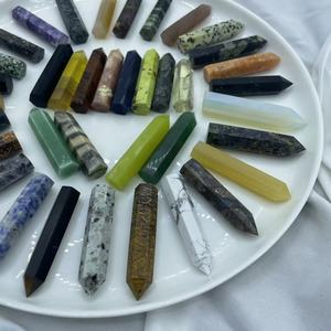 5-6cm Natural Crystal Healing Stones Crystal Points Hand Cut Multi Materials Available Pocket Stones Crystal Tower Bulk - Product Image 3