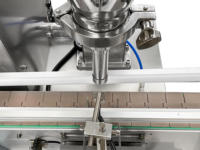 Machine de remplissage de poudre semi-automatique à bande transporteuse en acier inoxydable pour bureau |   Remplisseur de sachets et bouteilles de 200 ml pour épices et produits chimiques