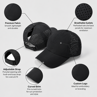 Casquette de sport unie à lanières croisées, maille respirante découpée au laser, légère pour la course, le golf et le baseball