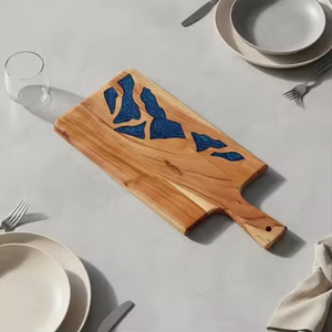 <span class=keywords><strong>Tabla</strong></span> <span class=keywords><strong>de</strong></span> Charcutería Rectangular Azul <span class=keywords><strong>de</strong></span> Resina con Diseño Duradero y No Tóxico <span class=keywords><strong>para</strong></span> Decoración <span class=keywords><strong>de</strong></span> Encimeras <span class=keywords><strong>de</strong></span> Cocina - Product Image 3