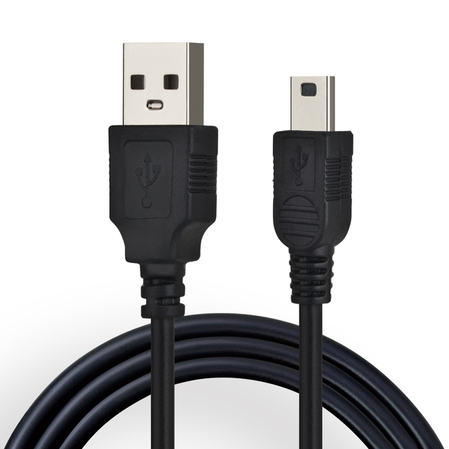 USB to Mini 5Pin Data Cable Mini USB Charging Cable for MP3 MP4 Camera Car GPS Player Radio Charging Cable