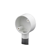 Boîte électrique de surface en PVC, résistante au feu, à montage en surface, vente d'usine, boîte de raccordement circulaire en PVC