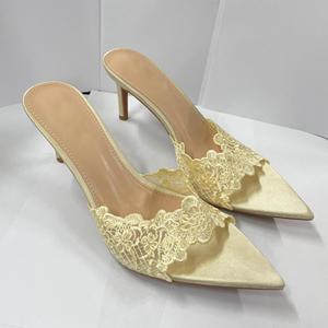 Collection Été 2025 Huizhou – Sandales à talons aiguilles super hauts et fins, style européen et américain, à bout pointu, avec empeigne en maille ouverte à l'arrière - Product Image 4