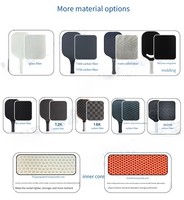 Raquette de pickleball pour enfants en fibre de verre de 16 mm avec impression UV HD et logo personnalisé - Design durable, léger et portable