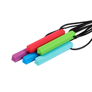 <span class=keywords><strong>Collier</strong></span> de dentition sensoriel en silicone pour bébé, design gemme, bâton hexagonal pour la mastication des gencives, pour nourrissons de 0 à 24 mois - Product Image 4