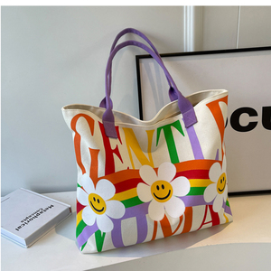 Cotton Hữu Cơ Mua Sắm <span class=keywords><strong>Tote</strong></span> Túi Thêu 40Cm Tùy Chỉnh Thiết Kế Hàn Quốc <span class=keywords><strong>Tote</strong></span> Túi Cho Phụ Nữ - Product Image 6