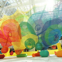 Ropecube Arco Iris Crochet cuerda de escalada red parque infantil para parque temático al aire libre e Interior Parque de Atracciones equipo de paseos