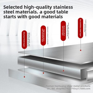 Được xây dựng trong bàn xoay 360 ° xoay bàn ăn Gấp Thép không gỉ bàn tròn cho nhà hàng khách sạn tiệc cưới sử dụng - Product Image 2