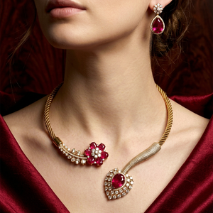 A.D Alloy Women's <b>Necklace</b> Earring Ring <b>Set</b> Gold Plated Silver Crystal Rhinestone Kundan <b>Pearl</b> Geometric Design High Quality - Product Image 1