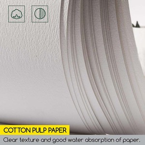 LISI 5x7 pouces 100% coton sans acide 140LB/300GSM BAOHONG Academy Grade <span class=keywords><strong>Aquarelle</strong></span> <span class=keywords><strong>Bloc</strong></span> <span class=keywords><strong>de</strong></span> livre pour peinture et dessin - Product Image 5