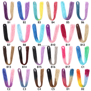 Nudos Zizi-trenzas de ganchillo, <span class=keywords><strong>extensiones</strong></span> de cabello sintético ombré, microtrenzas de ganchillo - Product Image 1