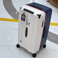Valise à roulettes 1035 Export Japon avec cadenas, grande capacité, roues silencieuses universelles, poignée télescopique renforcée, robuste pour hommes
