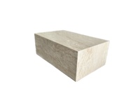 Mesa de Comedor Moderna de Mármol Natural con Textura Porosa en Capas, Pulida y Acabada, Muebles para Sala de Estar, Hogar, Villa, Restaurante