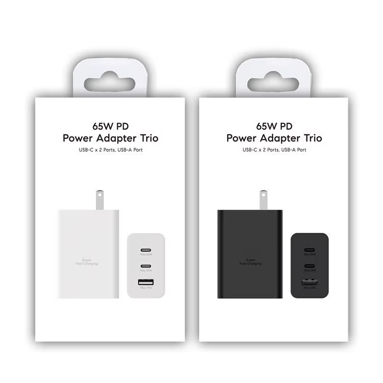 Adaptateur de prise US avec boîtier (Blanc)
