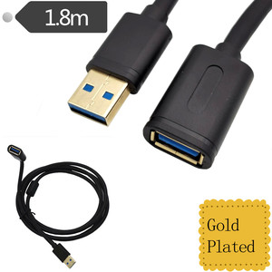 Usb 3.0 Data <b>Cable</b> 1.8m Gold Plated <b>For</b> <b>Computer</b> A To B Micro B A Male To Female Male To Male - Product Image 3