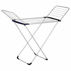 Estantes de secado de ropa para el hogar Gullwing, <span class=keywords><strong>Perchero</strong></span> de Metal para ropa, soporte plegable de tela con ruedas - Product Image 5