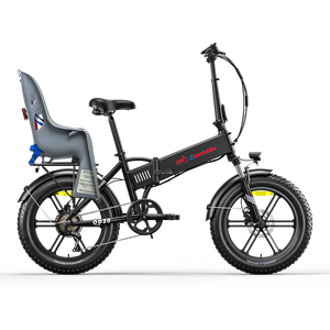 Fábrica España bicicleta eléctrica plegable neumático graso IP54 pantalla LED compatible con asiento bebé - Product Image 1