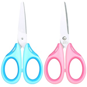 Deli Children's Scissors Stainless Steel Straight Blade For Craft <b>Paper</b> Cutting <b>Red</b> And Blue Mixed Colors - Product Image 5