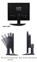 Pantalla LCD IPS Industrial de escritorio Monitor CCTV de 7 8 pulgadas Monitor de prueba de CCTV Led Pantalla LED BNC con cámara 12V 24V DC Fuente de alimentación