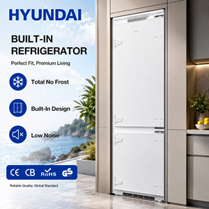 <span class=keywords><strong>Réfrigérateur</strong></span>-<span class=keywords><strong>congélateur</strong></span> intégré HYUNDAI 334L, appareil électroménager intelligent, <span class=keywords><strong>2</strong></span> zones, 4 étagères, 4 <span class=keywords><strong>tiroirs</strong></span>, classe énergétique A++, <span class=keywords><strong>réfrigérateur</strong></span> de cuisine - Product Image 2