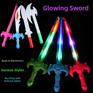 Jouets épées lumineuses pour enfants, épées lumineuses créatives pour garçons avec musique, son <span class=keywords><strong>et</strong></span> lumière, nouvelles armes lumineuses pour vendeurs de rue au marché nocturne - Product Image 3