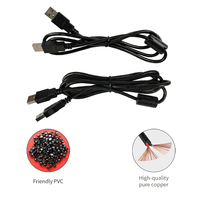 Cable de extensión USB 2.0 macho a hembra a macho, puerto cuadrado con blindaje, compatible con unidades flash USB, computadoras y ratones