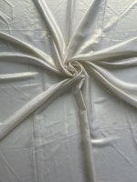 Blanc en gros 100% Polyester écologique fleur Jacquard soie tissu Organza Lurex avec finition métallisée pour les robes des filles