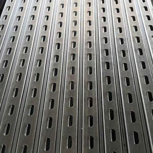 Customized Galvanized Strut Channel 41x41 C Channel Slotted Rail Solar Mounting System Photovoltaic <b>Bracket</b> - Product Image 2