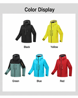 Veste imperméable respirante isolante unisexe avec fermeture éclair, coupe-vent, à capuche, imprimée, pour les sports d'hiver, le ski, les activités de plein air en automne