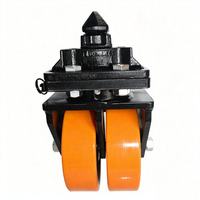Roue de conteneur maritime 3T 5T 10T avec verrou de torsion et frein, en polyuréthane et nylon, durable